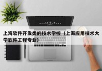 上海软件开发类的技术学校（上海应用技术大学软件工程专业）