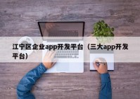 江宁区企业app开发平台（三大app开发平台）