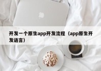 开发一个原生app开发流程（app原生开发语言）