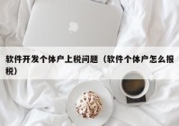 软件开发个体户上税问题（软件个体户怎么报税）