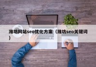 潍坊网站seo优化方案（潍坊seo关键词）