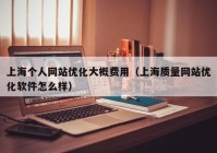 上海个人网站优化大概费用（上海质量网站优化软件怎么样）