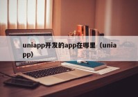 uniapp开发的app在哪里（uniapp）