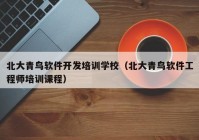 北大青鸟软件开发培训学校（北大青鸟软件工程师培训课程）