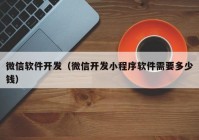 微信软件开发（微信开发小程序软件需要多少钱）