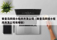 秦皇岛网络小程序开发公司（秦皇岛网络小程序开发公司有哪些）