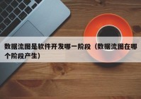 数据流图是软件开发哪一阶段（数据流图在哪个阶段产生）